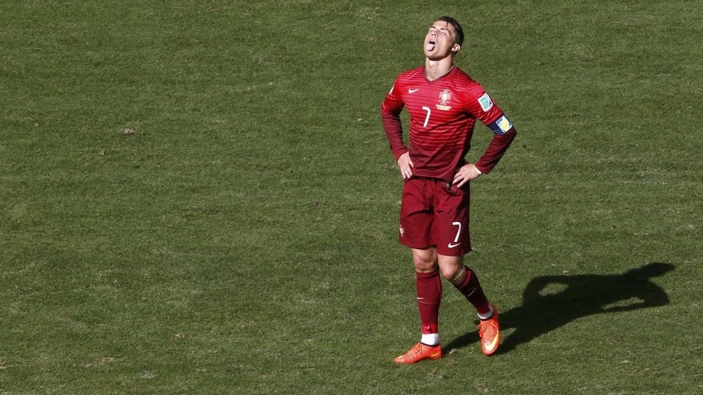 Un gol y una asistencia, el escaso bagaje de Cristiano Ronaldo en el Mundial de Brasil