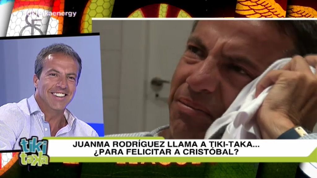 Juanma pone a Cristóbal Soria el himno del Madrid tras la Europa League del Sevilla