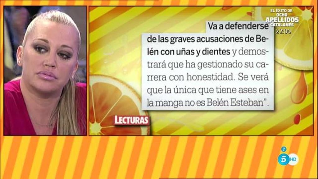 Toño Sanchís "no tiene miedo" y señala a la pareja de Belén Esteban, según 'Dicen!'