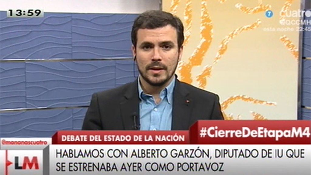 A. Garzón: “Era mi primer debate, pero probablemente el último para Rajoy”