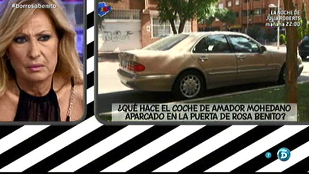Rosa Benito explica qué hace el coche de Amador Mohedano en la puerta de su casa