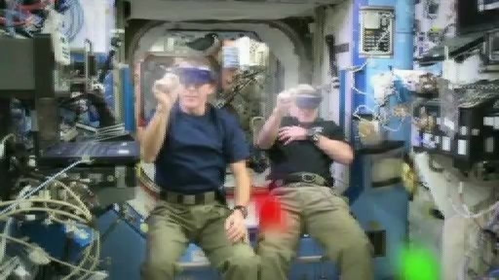 Así se divierten los astronautas en el espacio