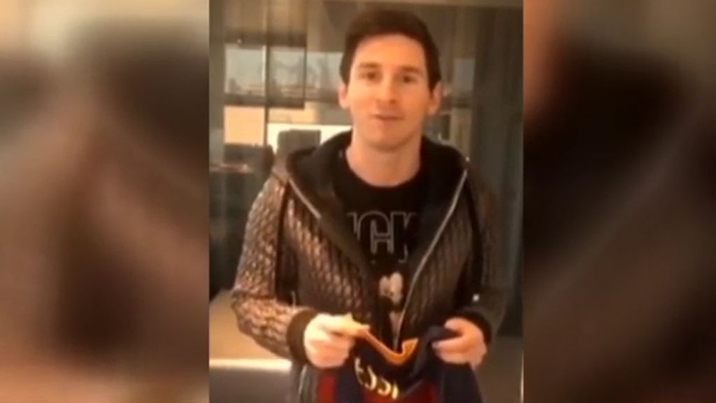 Messi regala su camiseta a Stephen Curry