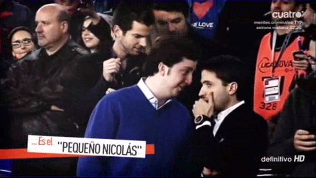 Xavi se parte de la risa al ver entre el público del Clásico… ¡Al pequeño Nicolás!