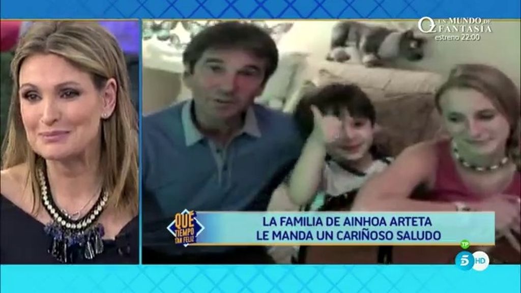 Ainhoa Arteta, emocionada en '¡QTTF!' con la sorpresa de su familia
