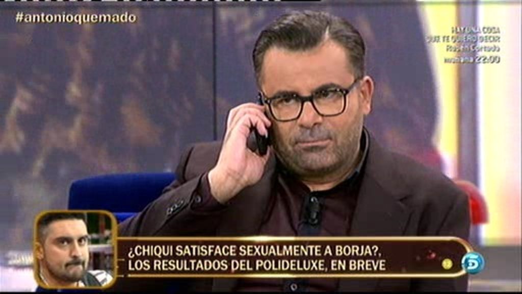 María del Monte llama en directo al teléfono personal de Jorge Javier