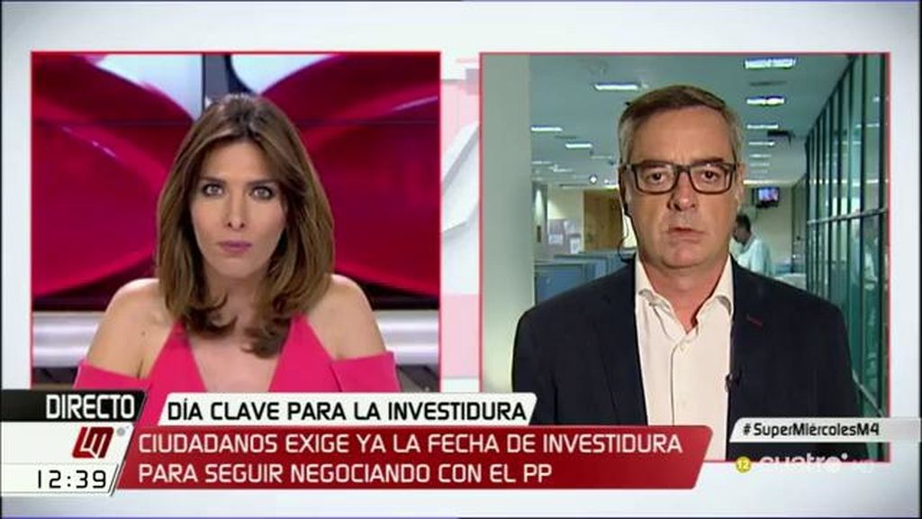 José Manuel Villegas: “No hemos iniciado ninguna negociación y no la iniciaremos hasta que no haya fecha de investidura”