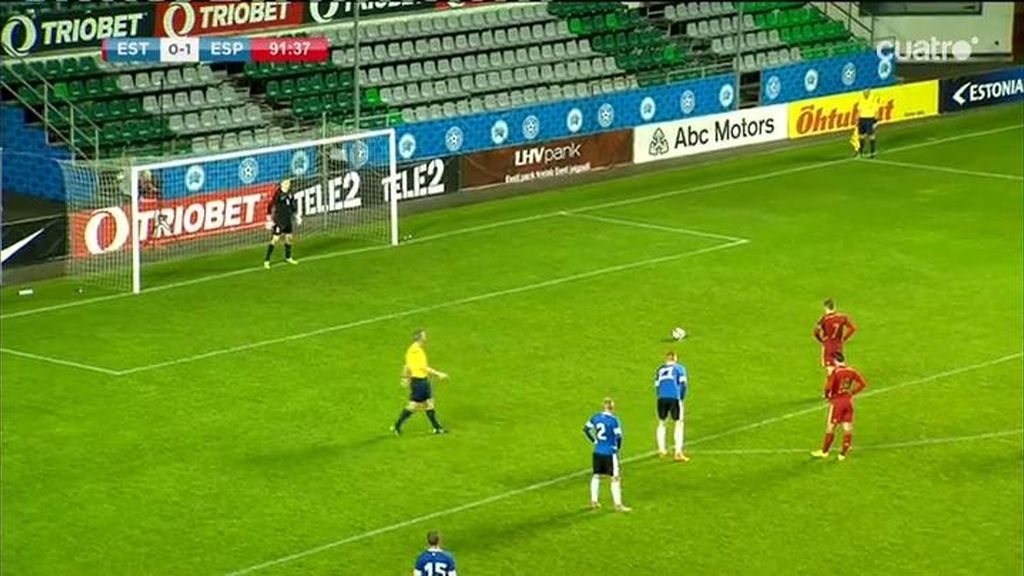 Deulofeu no perdona el penalti sobre Munir y sentencia a Estonia desde los 11 metros