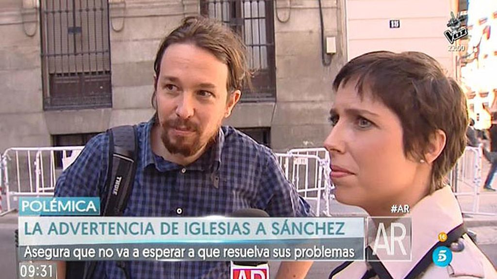 Iglesias: "El PSOE no puede buscar Gobierno a partir del 23, no hay tiempo"