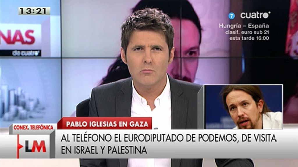 Iglesias: "De momento nos lo han prohibido, no sabemos si podremos entrar en Gaza"