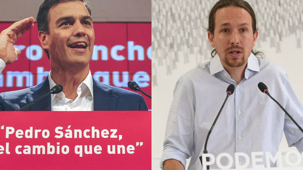 Iglesias y Sánchez apelan mutuamente a sus electores