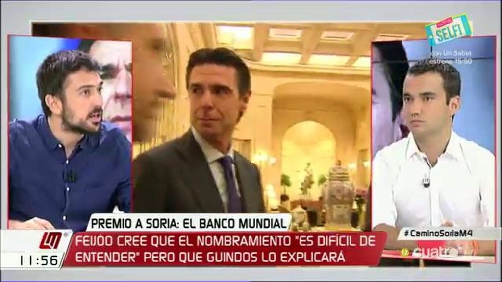 Espinar: "Clinton propuso a un Nóbel para el Banco Central y Rajoy propone a un golfo"