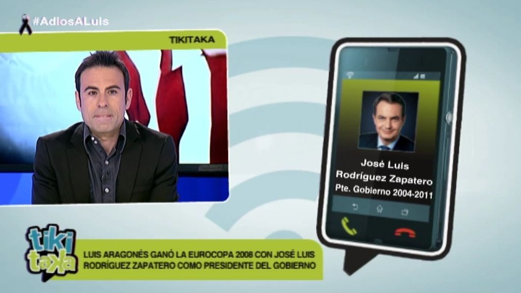 Zapatero, sobre Aragonés: "Es el hombre que derrotó la maldición de cuartos de final"