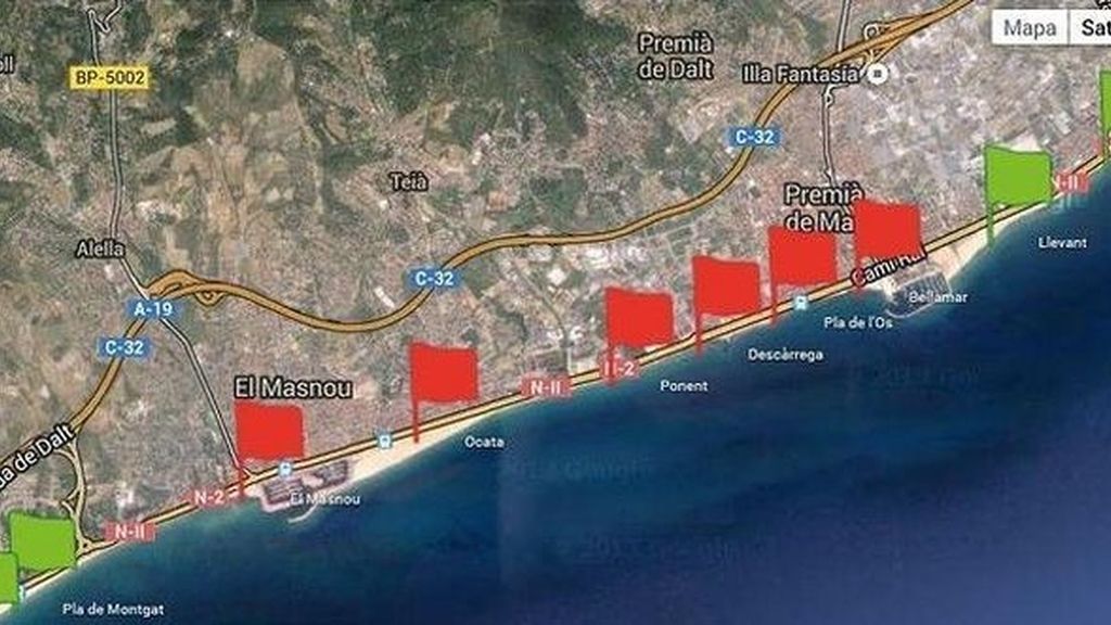 Alerta por tiburones en el Maresme