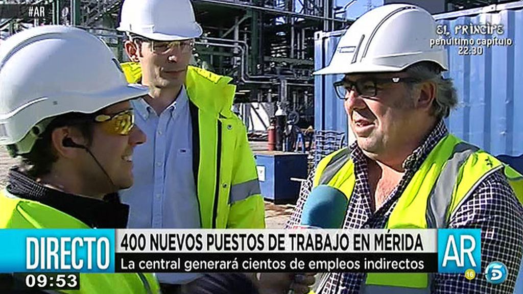 Una nueva planta eléctrica crea 400 puestos de trabajo en Mérida