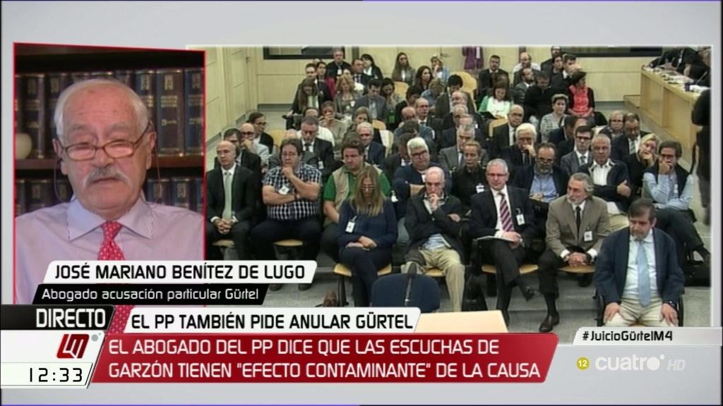 Benítez de Lugo, sobre el abogado del PP: "Son estrategias de mal pagador"