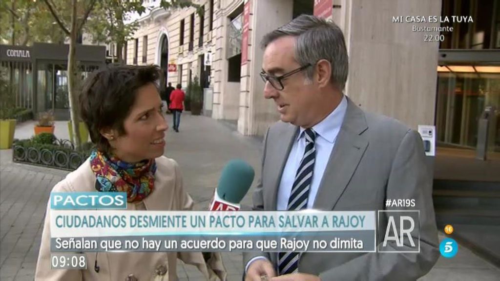 Villegas, de C's: "Rajoy no es nuestro candidato ideal pero es lo que hay"