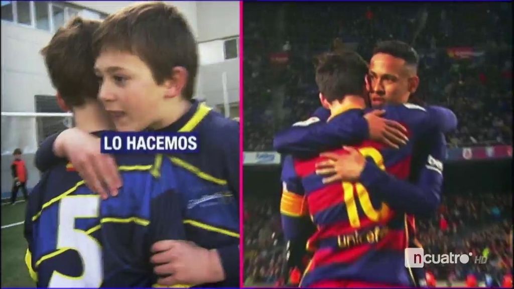 Messi y Suárez crean escuela: los niños ya practican para hacer su penalti