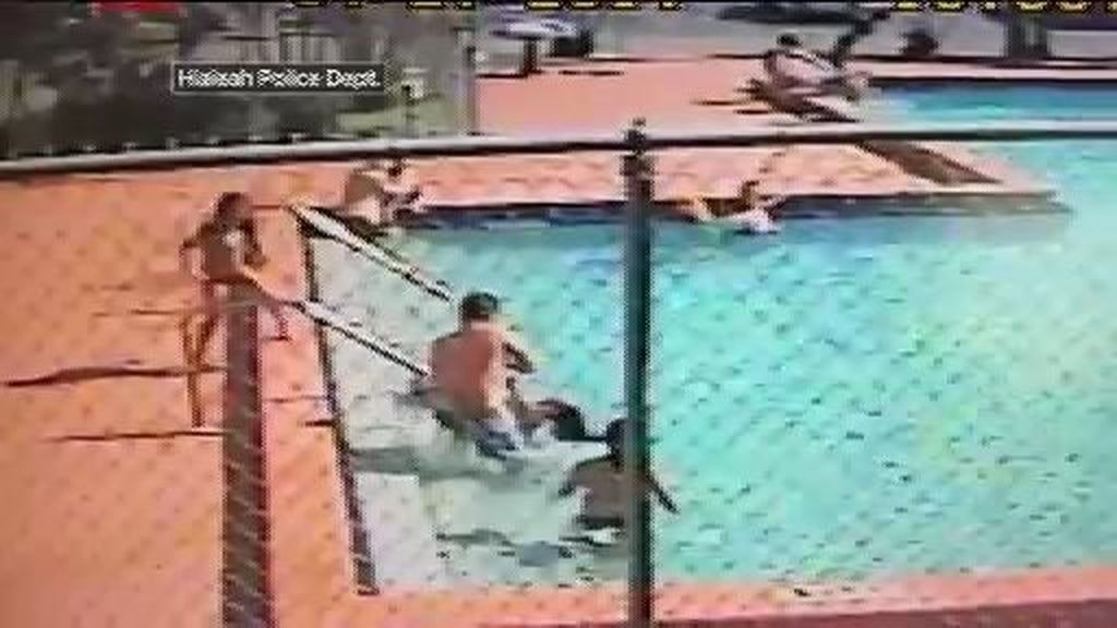 Tres niños reciben una descarga eléctrica en una piscina de Florida