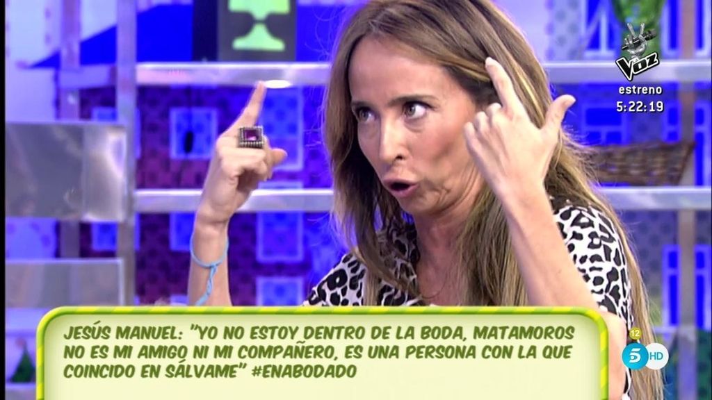 María Patiño, de Jesús Manuel: “¿Cómo pudo mantener el tipo toda el programa? ¡Anda ya!”