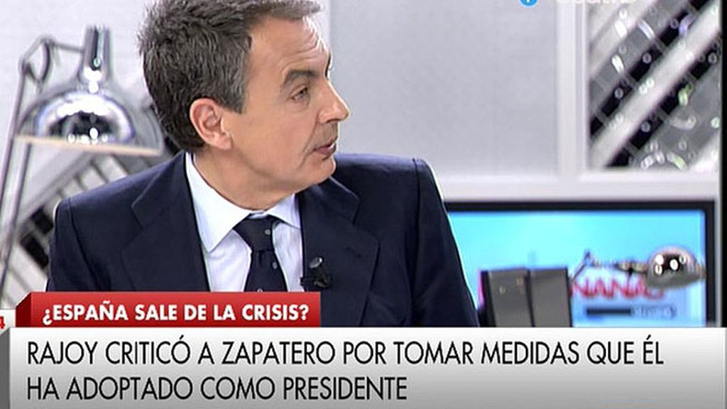 Zapatero: "Dicen que a veces Mariano tiene problemas para entenderse con Rajoy"