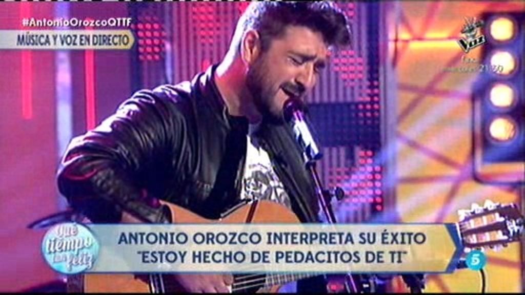 Antonio Orozco canta en acústico ‘Estoy hecho de pedacitos de ti’ en ¡QTTF!