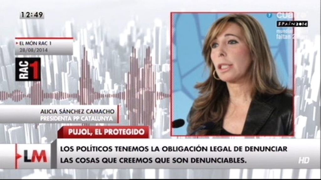 Victoria Álvarez, sobre Pujol: "Se lo dije a Sánchez Camacho (PP) y no hizo nada"