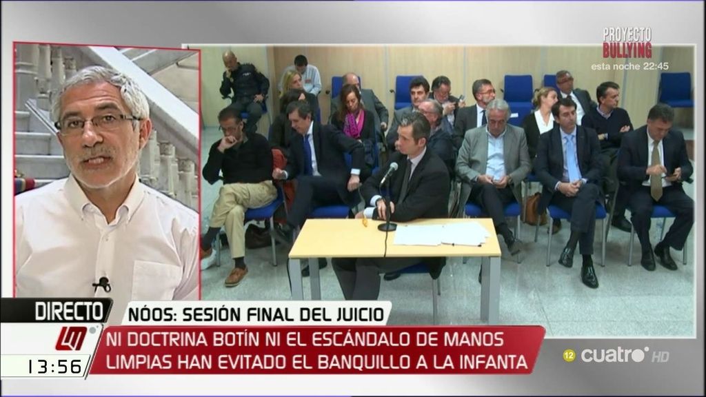 Llamazares: "Se ha juzgado a la infanta, pero también a la máxima institución el Estado"