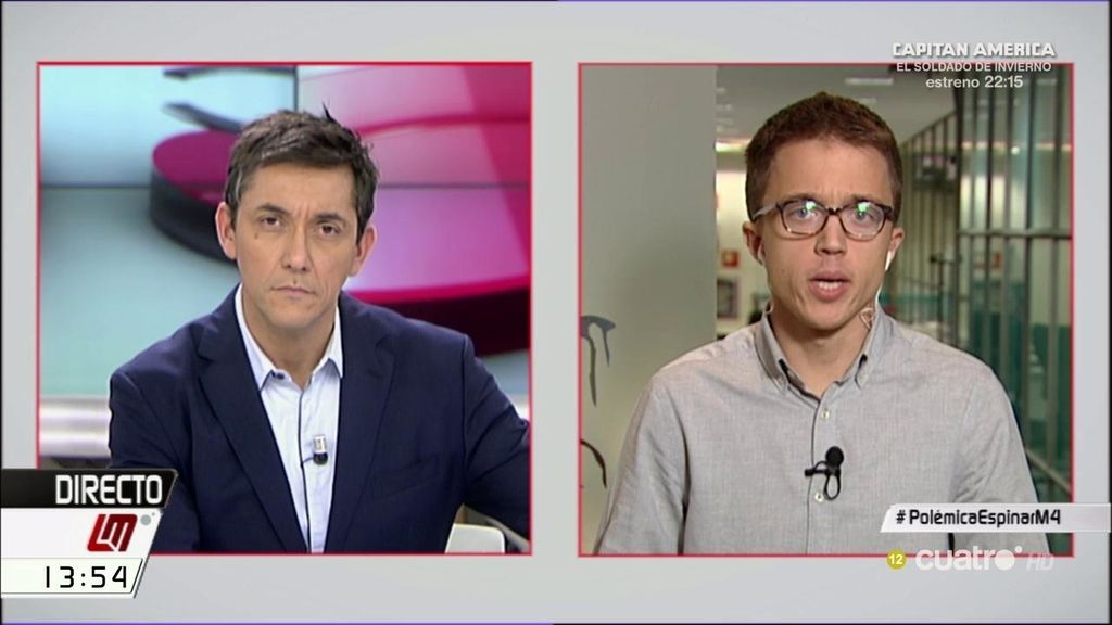 Íñigo Errejón defiende a los periodistas: "Yo nunca he creído en las manos negras"