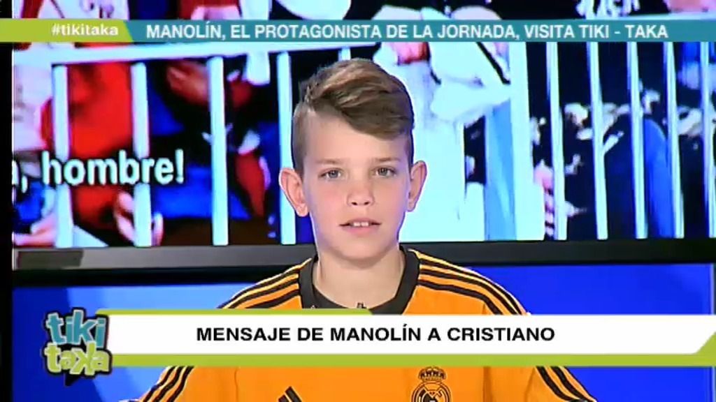 Manolín envía un mensaje a Cristiano Ronaldo desde Tiki Taka