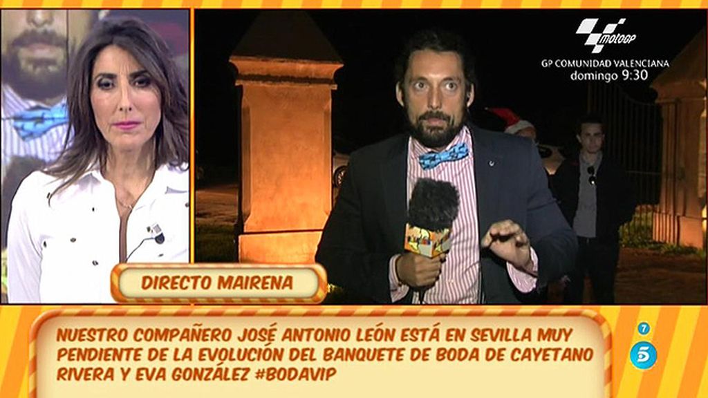 José Antonio León: "El primer invitado que ha abandonado la boda de Eva y Cayetano ha sido Julián Contreras"