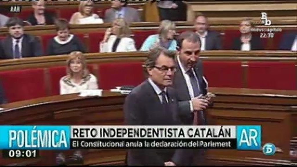 El parlamento catalán no cambiará sus planes pese a que el Constitucional ha anulado su declaración