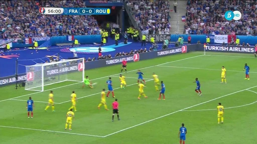 Paradón de Tatarusanu a Pogba que evitó el primero de la Selección francesa