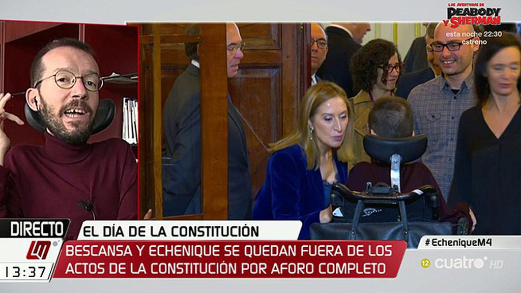 Echenique desmiente: Ni hubo desplante a Podemos ¡ni ‘cobra’ de Ana Pastor!