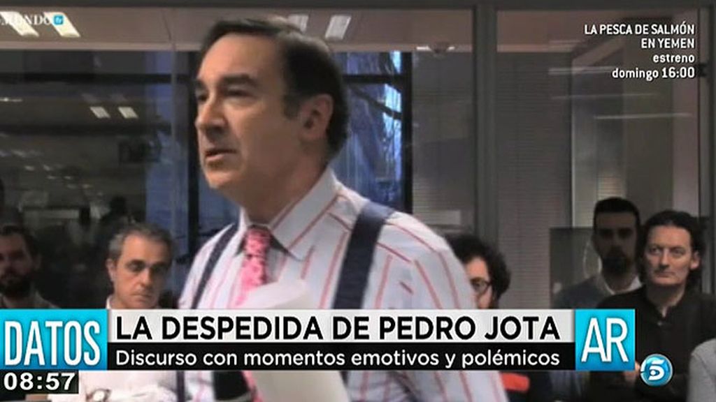 La emotiva despedida de Pedro Jota