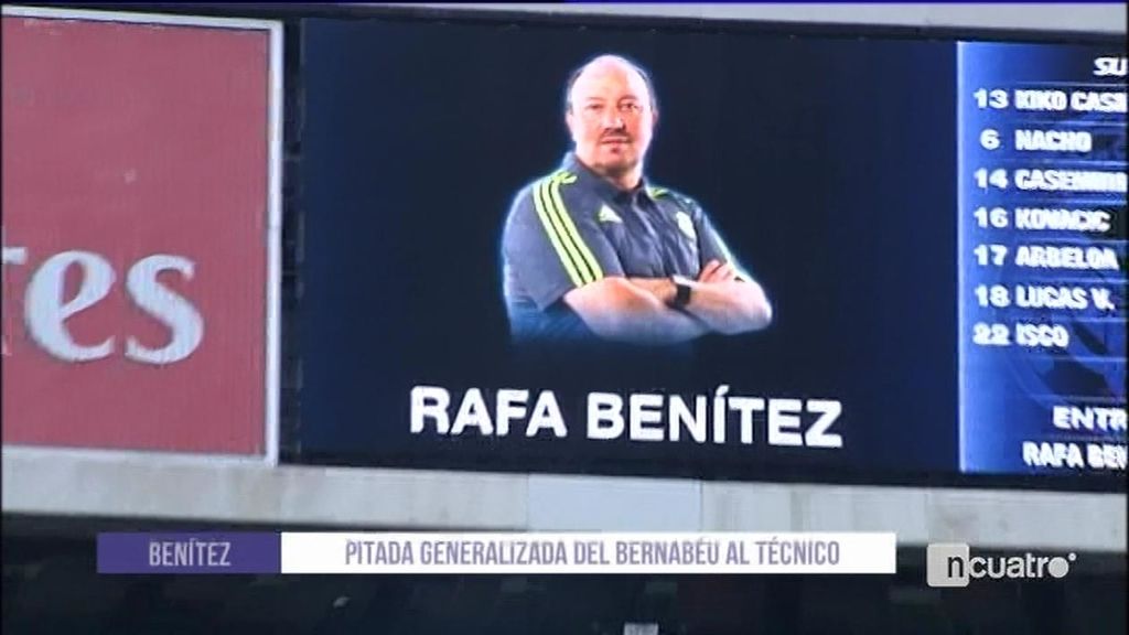 Ni con una goleada Rafa Benítez convence al público del Bernabéu ¡Vaya pitada!