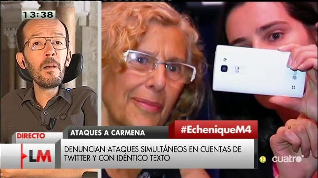 Echenique: "El PP pierde dinero en sus campañas en Twitter contra Carmena”