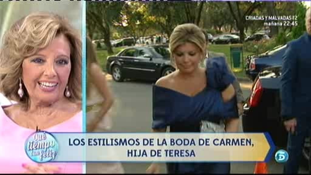María Teresa Campos: "Quiero que Terelu sea tan feliz como lo es Carmen ahora"