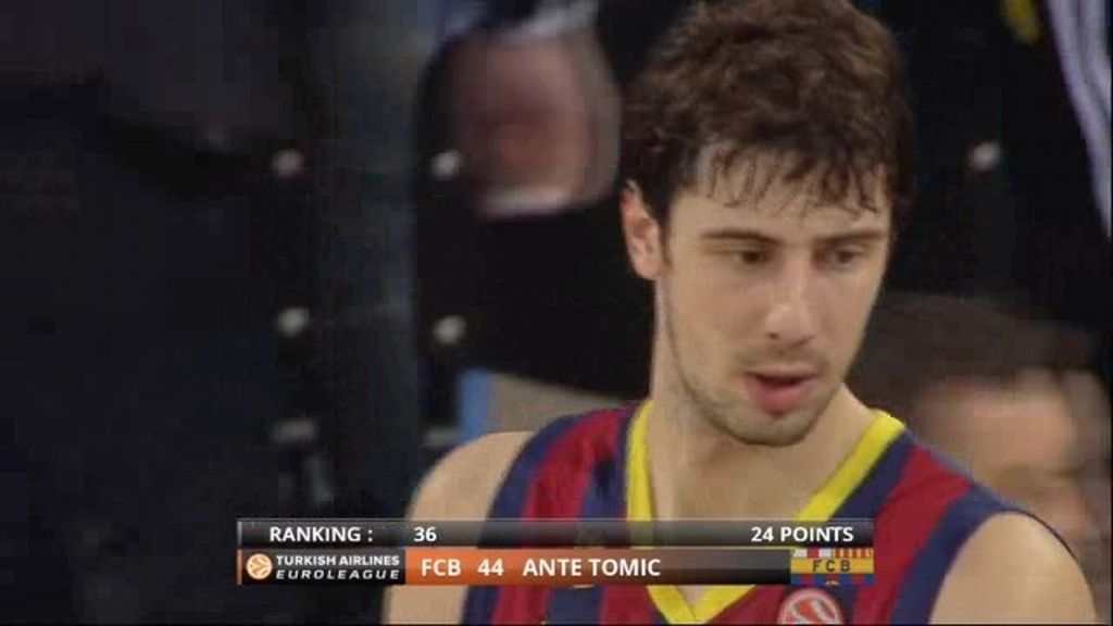 Tomic con su actuación con el Barça le convierten en M.V. P. de la jornada 7