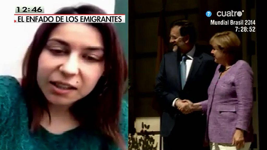 Una joven que ha emigrado a Alemania para trabajar dirige un mensaje a Mariano Rajoy