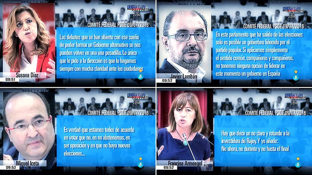 El PSOE, dividido respecto a la estrategia a seguir tras las elecciones