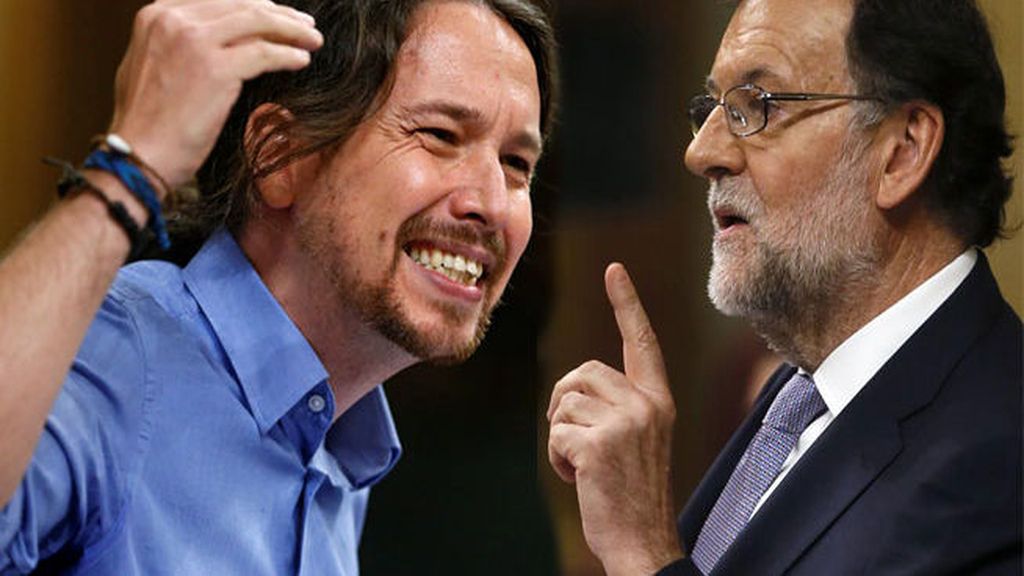 Iglesias y Rajoy, antagónicos e irónicos en el debate de investidura