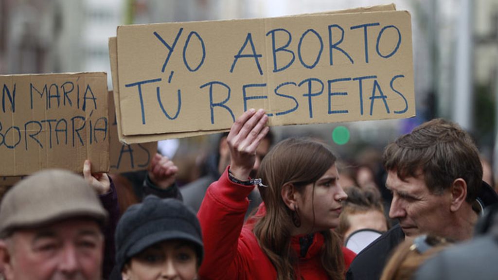 La reforma de la ley del aborto vuelve a sacar a las calles a cientos de personas