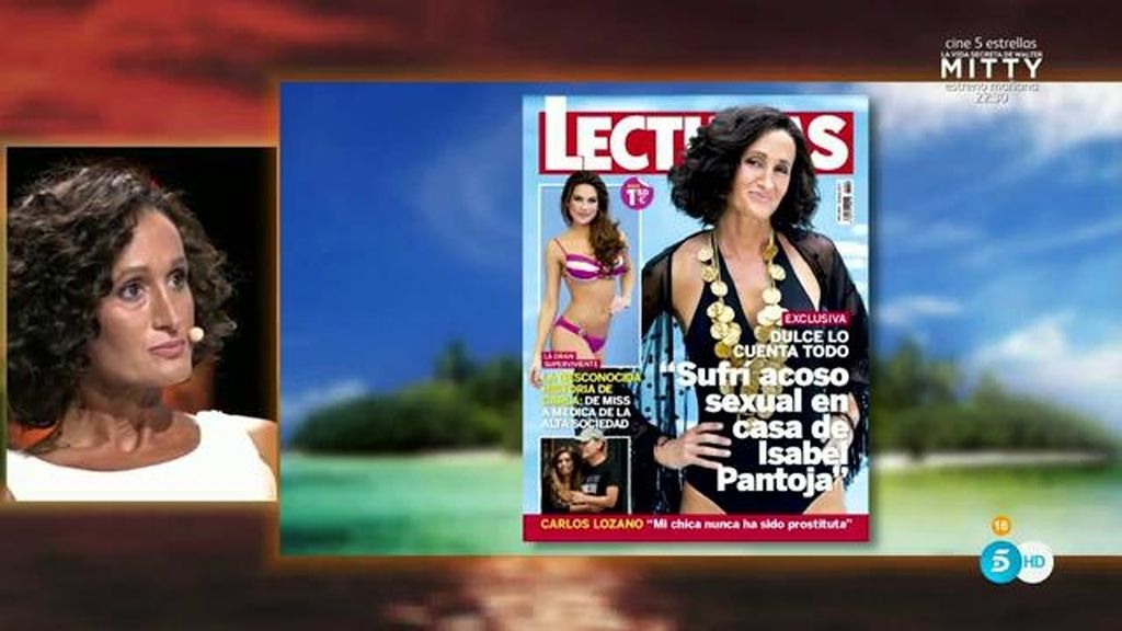 Dulce, en la revista Lecturas: "Sufrí acoso sexual en casa de Isabel Pantoja"