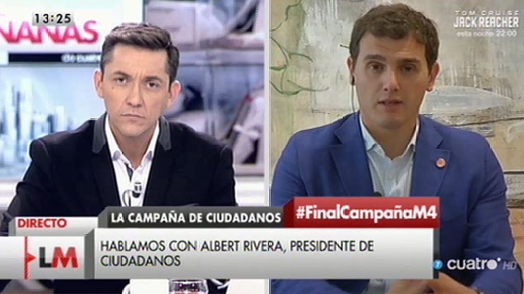 Albert Rivera: "Hay gente tan preocupada por su silla que son capaces hasta de comprar los votos"