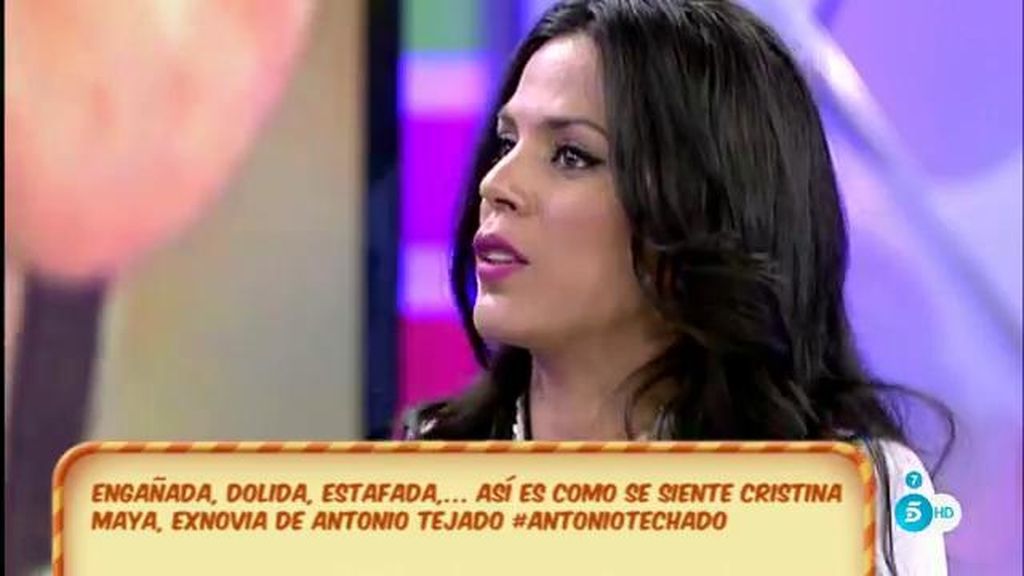 Cristina Maya, de Antonio Tejado: “Hubo un beso, una conversación, pero nada más"