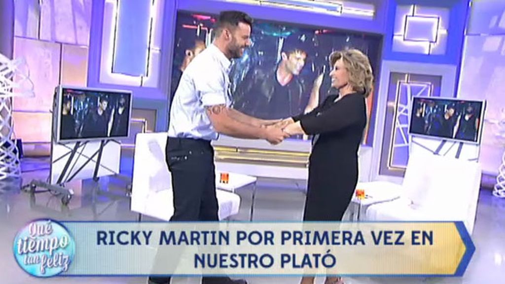 Ricky Martin, a María Teresa Campos: "Fuiste mi talismán y eres mi madrina"