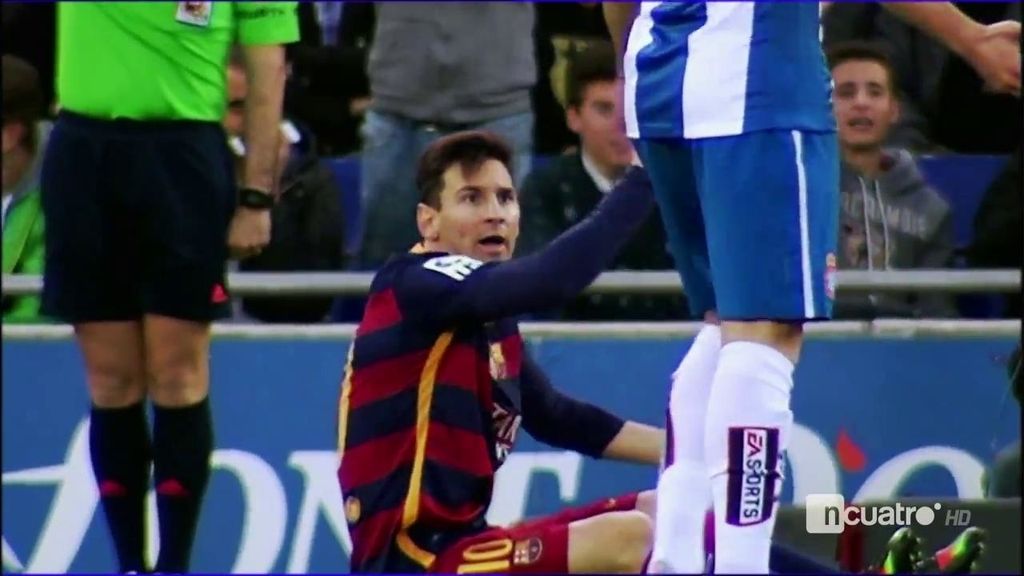 Messi terminó desquiciado en Cornella