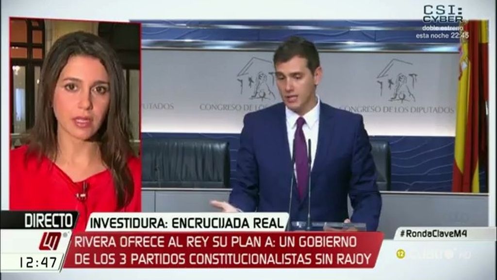 Inés Arrimadas: “Rajoy debería salir del gobierno pero no hay voluntad política”