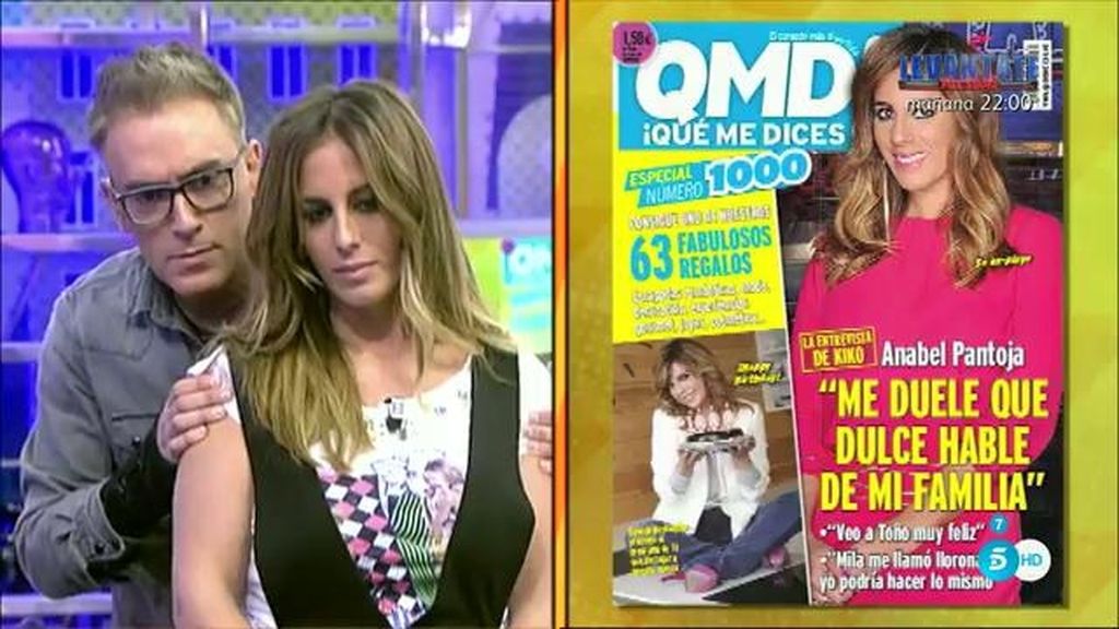 Anabel Pantoja, en '¡QMD!': "Me duele que Dulce hable mal de mi familia"